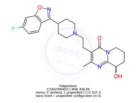 Chemical structure of Paliperidone