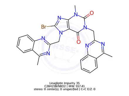 Chemical structure of Linagliptin Impurity 51