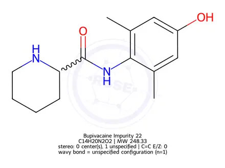 Chemical structure of Bupivacaine Impurity 22