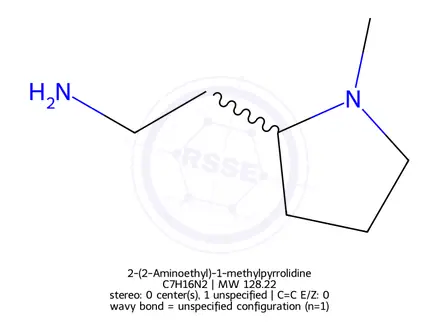 Chemical structure of 2-(2-Aminoethyl)-1-methylpyrrolidine