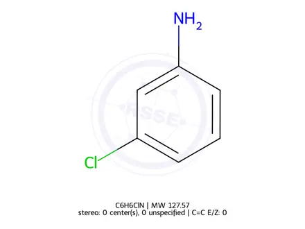 Chemical structure of 3-Chloroaniline