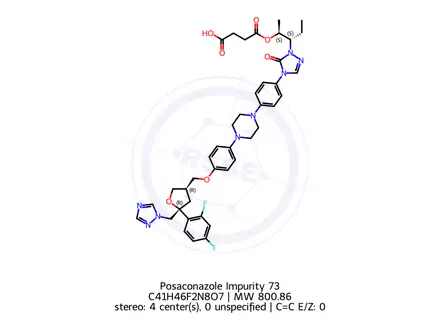 Chemical structure of Posaconazole Impurity 73