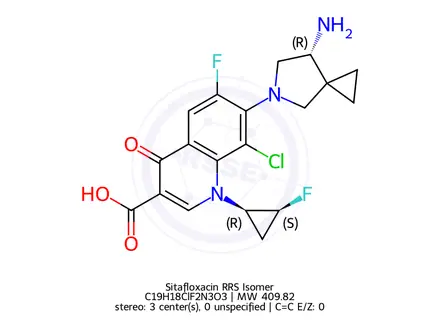 Chemical structure of Sitafloxacin RRS Isomer