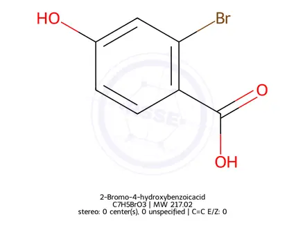 Chemical structure of 2-Bromo-4-hydroxybenzoicacid