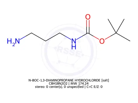 Chemical structure of N-BOC-1,3-DIAMINOPROPANE HYDROCHLORIDE