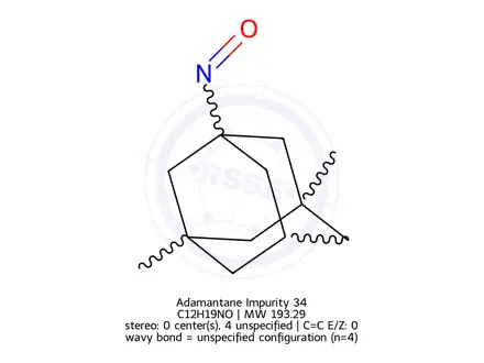 Chemical structure of Adamantane Impurity 34