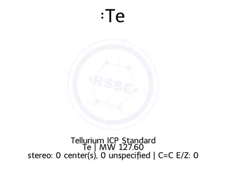 Chemical structure of Tellurium ICP Standard