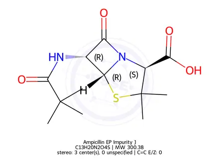 Chemical structure of Ampicillin EP Impurity J
