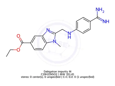 Chemical structure of Dabigatran impurity M