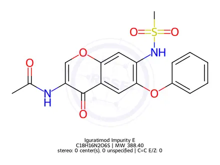 Chemical structure of Iguratimod Impurity E