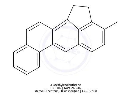 Chemical structure of 3-Methylcholanthrene