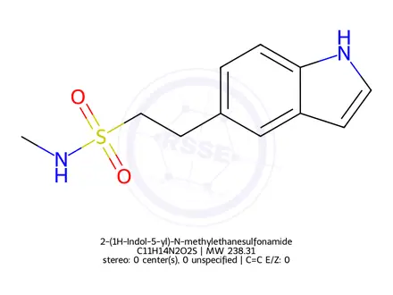 Chemical structure of 2-(1H-Indol-5-yl)-N-methylethanesulfonamide