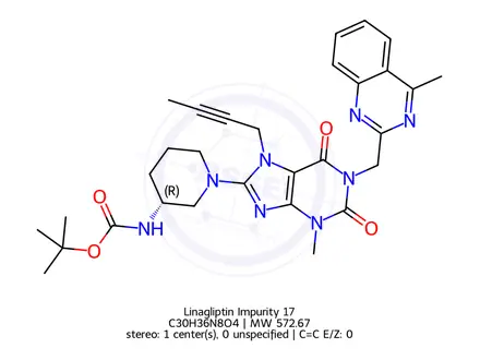 Chemical structure of Linagliptin Impurity 17