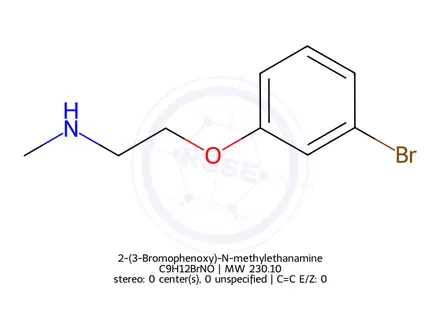 Chemical structure of 2-(3-Bromophenoxy)-N-methylethanamine