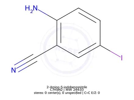 Chemical structure of 2-Amino-5-iodobenzonitrile