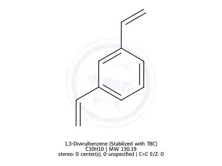 Chemical structure of 1,3-Divinylbenzene (Stabilized with TBC)