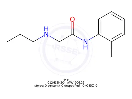 Chemical structure of Prilocaine Impurity 7 Monomer (Prilocaine EP Impurity G Monomer)