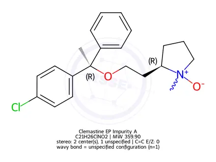 Chemical structure of Clemastine EP Impurity A