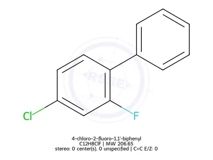 Chemical structure of 4-chloro-2-fluoro-1,1'-biphenyl