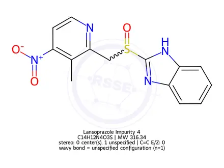 Chemical structure of lansoprazole Impurity 46