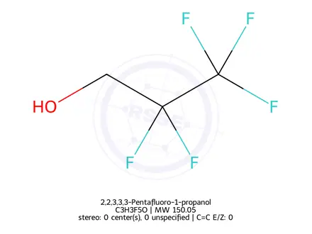 Chemical structure of 2,2,3,3,3-Pentafluoro-1-propanol