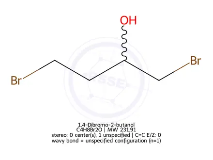 Chemical structure of 1,4-Dibromo-2-butanol