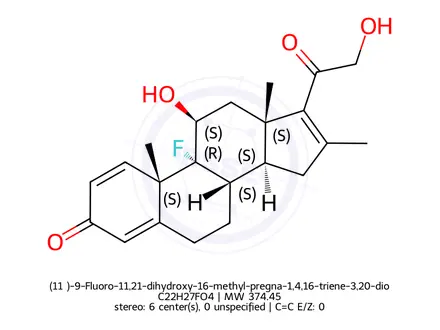 Chemical structure of Dexamethasone Impurity 17