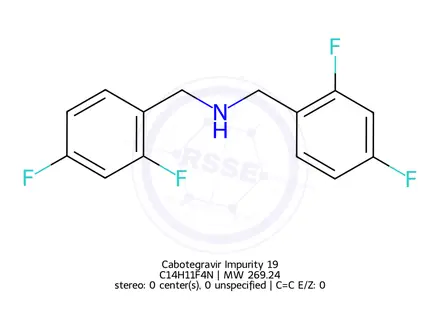 Chemical structure of Cabotegravir Impurity 19