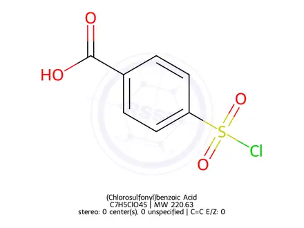 Chemical structure of (Chlorosulfonyl)benzoic Acid