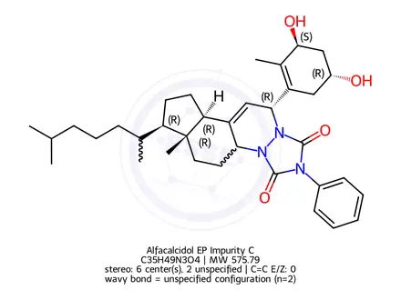 Chemical structure of Alfacalcidol EP Impurity C