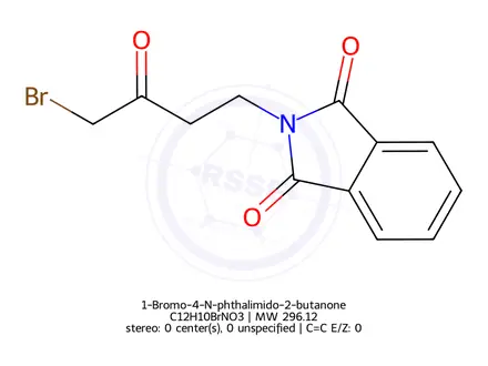 Chemical structure of 1-Bromo-4-N-phthalimido-2-butanone