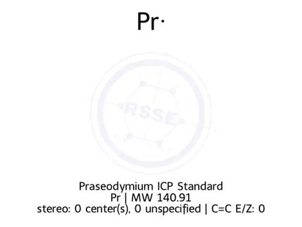 Chemical structure of Praseodymium ICP Standard