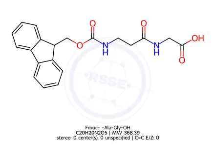 Chemical structure of Fmoc-β-Ala-Gly-OH