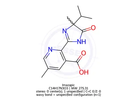 Chemical structure of Imazapic
