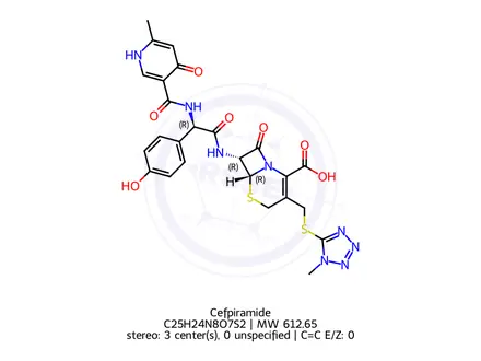 Chemical structure of Cefpiramide