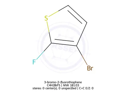 Chemical structure of 3-bromo-2-fluorothiophene