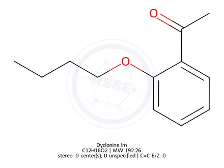 Chemical structure of Dyclonine Im