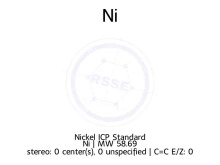 Chemical structure of Nickel ICP Standard