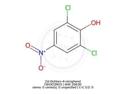 Chemical structure of 2,6-Dichloro-4-nitrophenol