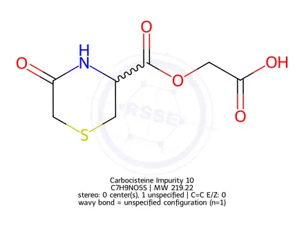 Chemical structure of Carbocisteine Impurity 10