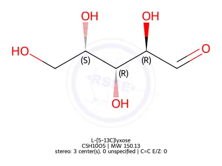 Chemical structure of L-[1-13C]lyxose