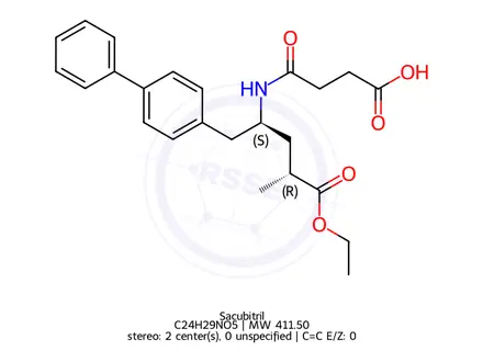 Chemical structure of Sacubitril