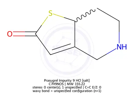 Chemical structure of Prasugrel Impurity 9 HCl