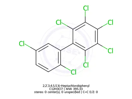 Chemical structure of 2,2',3,4,5,5',6-Heptachlorobiphenyl