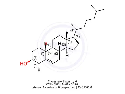 Chemical structure of Cholesterol Impurity 6