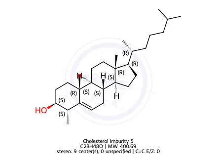 Chemical structure of Cholesterol Impurity 5