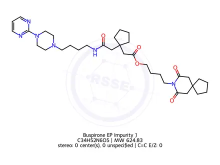 Chemical structure of Buspirone EP Impurity J