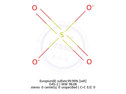 Chemical structure of Magnesium Sulfate Anhydrous