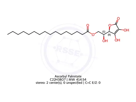 Chemical structure of Ascorbyl Palmitate
