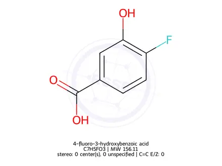 Chemical structure of 4-Fluoro-3-hydroxybenzoic acid